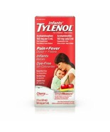 2 PACKS Infants  Tylenol Pain &amp; Fever Dye-Free *09/2025*Cherry Flavor Oral - €8,66 EUR