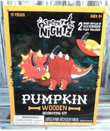 Halloween Pumpkin Jack O&#39;Lantern Decorating Kit - Dinosaur Triceratops - $4.98