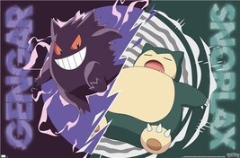 Pokemon-Gangar Snorlax Battle-24x36 POSTER/NEW Rolled - £6.83 GBP