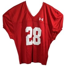 Red Football Jersey Mens Large #28 Adrian Peterson Oklahoma Sooners Unde... - $29.96