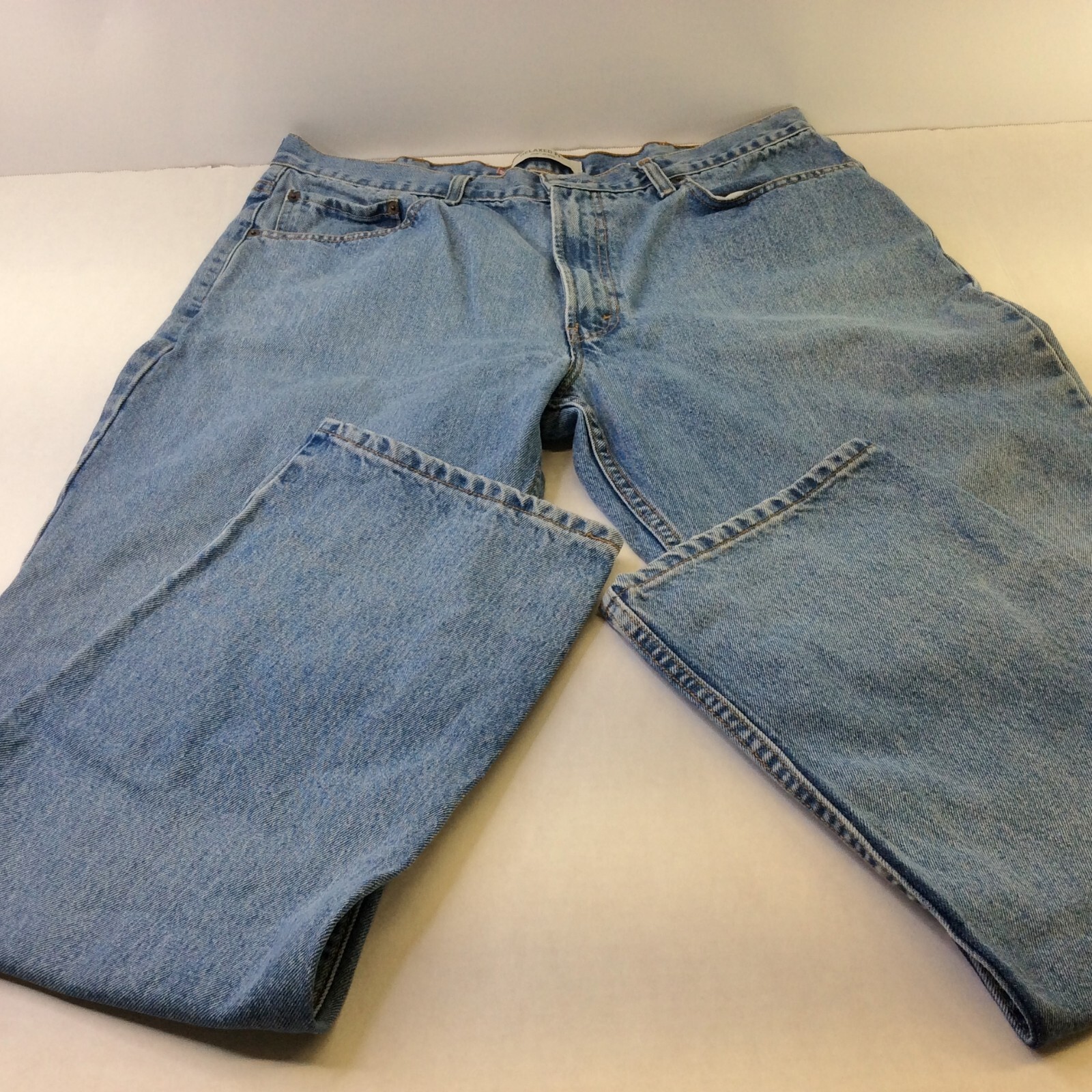 Levis 550 Relaxed Fit 38x34 Jeans Blue Mens Cotton Straight Leg Medium Wash - £7.41 GBP