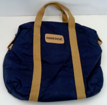 Vintage retro Faberge perfume promo blue travel bag carry on - €17,15 EUR
