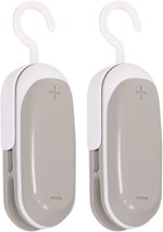 2Pack Mini Bag Sealer, Portable Heat Vacuum Sealers Plastic Sealer, 2 In 1 Heat - £25.72 GBP