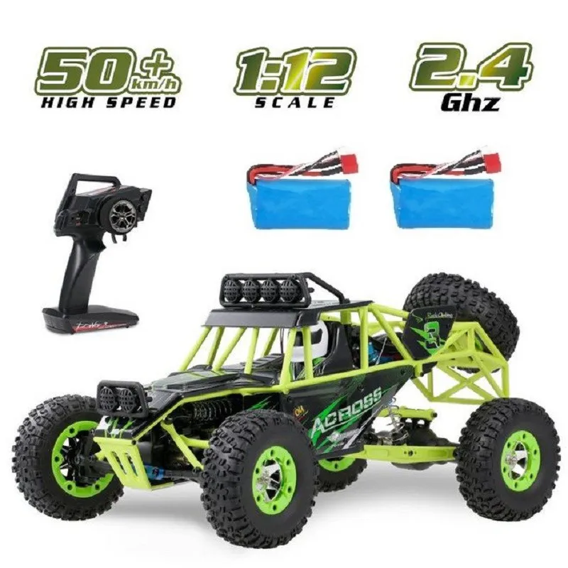 WLtoys 2.4G 12428 1/12 4WD RC Racing Car High Speed Off-Road Remote Control - £115.21 GBP