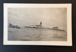 Vintage Original Photograph of Shipwreck Partially Sunken Boat 5.75&quot; x 3&quot; - £7.90 GBP
