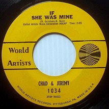 Chad &amp; Jeremy - Willow Weep For Me / If She Was Mine [7&quot; 45 rpm Single] - £1.82 GBP