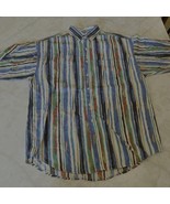 VINTAGE Panhandle Slim Shirt Mens Large 16 1/2 Striped Long Sleeve Butto... - $23.00