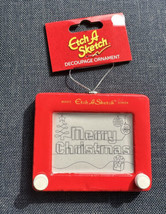 Red Etch A Sketch Magic Screen Decoupage Christmas Tree Ornament NWT 2022 3.5” - £13.31 GBP
