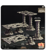 3D Printed Cast n Play Modular Columns The Lost Castle Terrain Set 28mm ... - $196.35 MXN+