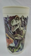 Jurassic Park McDonald&#39;s Dinosaur Collector Cup JP5 Velociraptor Coca Cola 1992 - £6.98 GBP