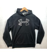 Under Armour Hoodie Loose Fit Black Gray Camo Hooded Logo Sweatshirt Men... - $269.93 MXN