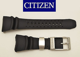  Citizen Eco-Drive Original DIVERS Watch Band  BLACK Rubber Strap  BJ8050-08E - £79.05 GBP