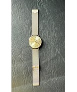 Hammacher Schlemmer World&#39;s Thinnest Calendar Watch Silver Swiss Movement - $116.92 CAD