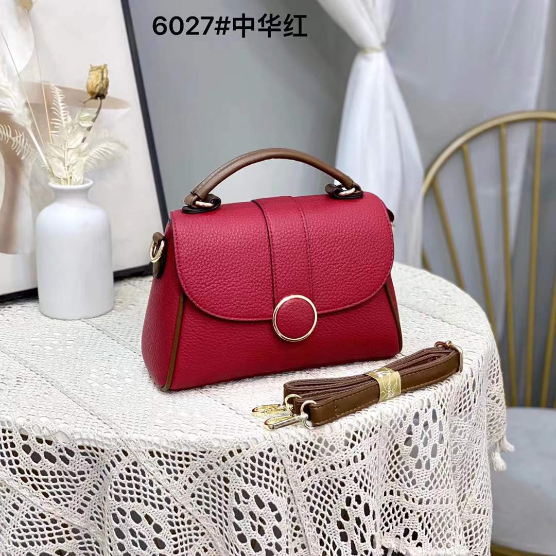 Yagelaishi French Style Soft Leather Small Square Bag Creative Lock Messenger Ba