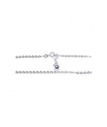 Fine 925 Sterling Silver 9&quot;-10&quot; Adjustable oval link Ankle Bracelet Ankl... - $19.99