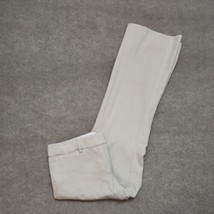 Loft Julie Trouser Dress Pants Womens 10 Beige Linen Blend Lightly Flared Leg - £19.22 GBP