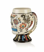 Day of the Dead DOD Sugar Skull Figural Shot Glass Mug Cup 3 oz - $27.14 CAD