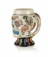 Day of the Dead DOD Sugar Skull Figural Shot Glass Mug Cup 3 oz - £15.81 GBP