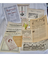 VINTAGE LOT OF 13 ARTS &amp; CRAFTS ROYCROFT, STICKLEY- BROCHURES+NEWSLETTER... - $9.90