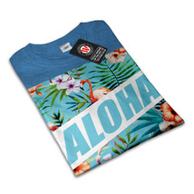 Aloha Holiday Shirt Flamingo Men T-shirt - £10.47 GBP