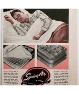 1947 Spring Air Mattress Box Spring Michigan Advertisement Bedding Sleep... - $366.69 MXN