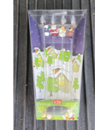 Christmas Swizzle Drink Stir Sticks Santa Reindeer Angel Snowman Set 4 New - $190.55 MXN