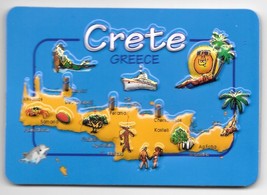 Greece Souvenir Fridge Magnet - Crete 9.5cm X 6.5cm - £6.12 GBP