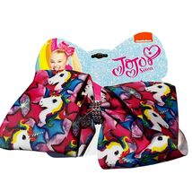 JoJo Siwa XL Unicorn Print Multi-Color Rainbow Hairbow New - $175.47 MXN