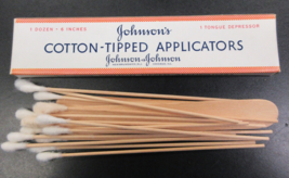 Vintage Johnson&#39;s Cotton Tipped Applicators - Nice Box - £7.98 GBP