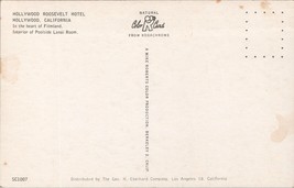 Hollywood Roosevelt Hotel Hollywood CA Postcard PC444 - £3.97 GBP