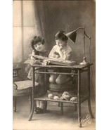 Children studying, vintage, Art Deco postcard Gifts Tinted, 1934 Circa, ... - $6.77 CAD