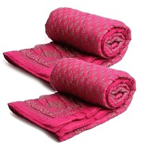 Combo Jaipuri di 2 stampe floreali in colore rosa Jaipuri... - £71.53 GBP