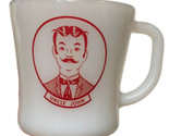 Vtg Uncle John Federale Latte Vetro Coffee Mug Cup Calore a Prova Raro F... - $27.71
