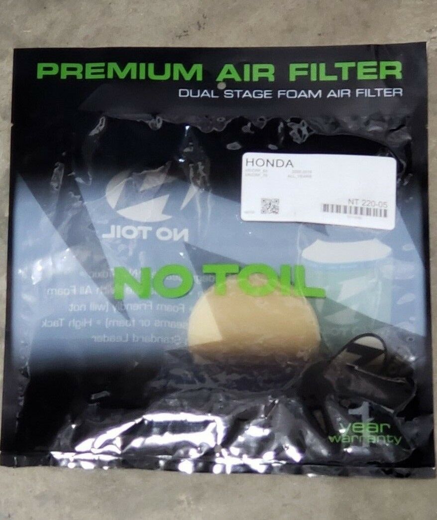 NO TOIL Standard Performance Foam Air Filter - 220-05 90-22005 - $7.95