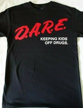 Dare D.A.R.E. Logo Keeping Kids Off Drugs Black T-Shirt - £11.79 GBP