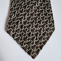 Vintage Dayton&#39;s Tiffany Collection Tie Brown Blue Embroidered Wide Mens... - £10.95 GBP