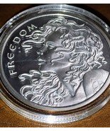 Freedom Girl 5 oz .999 silver Proof  2014 Silver  Shield Rare - £494.97 GBP