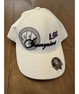 LSU Tigers Hat SEC Championship 2011 White Purple Top Of The World SnapBack - $9.24