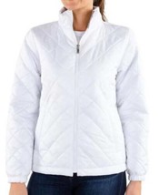 Womens Jacket Winter ZeroXposur White Water Resistant Quilted Puffer Coat-sz L - £35.30 GBP