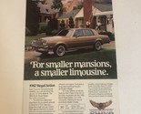 1982 Buick Regal Sedan Vintage Print Ad Advertisement pa10 - £6.20 GBP