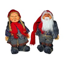 Bebe Norway Troll Dolls Figures Lene Bourgeat Old Man Woman Posable Gnome 11.5” - £59.76 GBP