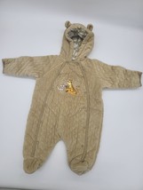 Disney Baby Snowsuit Tiger And Roo Snap Front Brown Hooded 0-3 Months Infant - £20.67 GBP