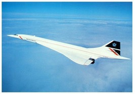 World of Transport British Airways Concorde 102 Airplane Postcard  - £5.82 GBP