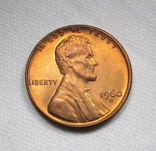 1960-D Rpm Lincoln Cent Vch Unc Red Coin AN831 - £38.76 GBP