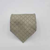Valerio Garati silk necktie diamond network, Size 57 By 4 Inches Grey And Tan  - £7.81 GBP