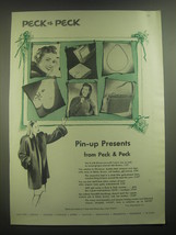 1945 Peck &amp; Peck Fashion Ad - Pin-up presents from Peck &amp; Peck - £14.55 GBP