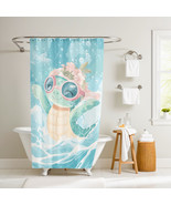 Tessa the Tidal Turtle Shower Curtain by Dancing Littles Jungle - $740.19 MXN