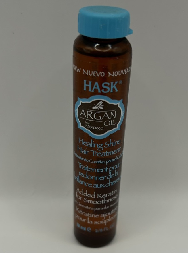 Hask Argan Oil From Morocco Healing  Shine Hair Treatment 18ML Added Ker... - $6.20