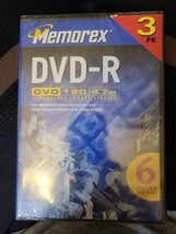 Memorex DVD-R 4.7 GB - 3 Pack 120 Min Video Recordable DVD Discs - £13.32 GBP