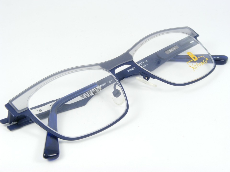 Xclusiv Xc-T01-44 F22-38 BLUE UNIQUE RARE EYEGLASSES GLASSES 50-18-140mm Germany Item image 5